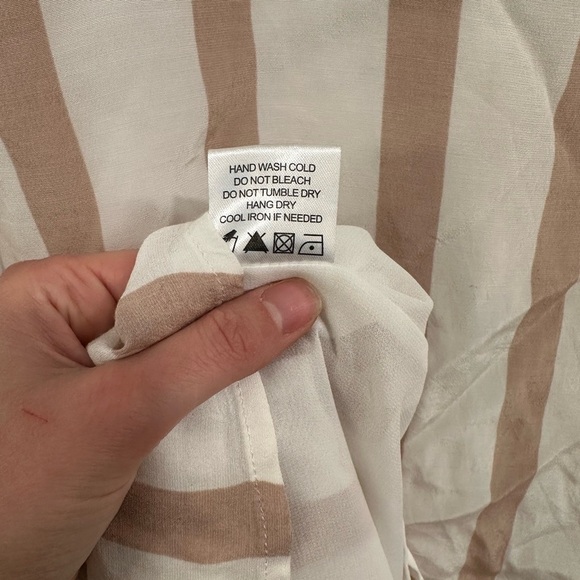 House of Harlow 1960 x Revolve Tallulah White Pink Ruffle Striped Dress Women XS - Picture 9 of 9